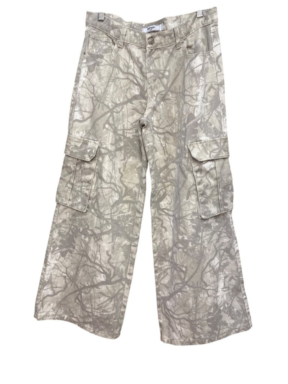 Refrain Women’s Los Angeles Camouflage Printed Wide Leg Pants Size 7/28